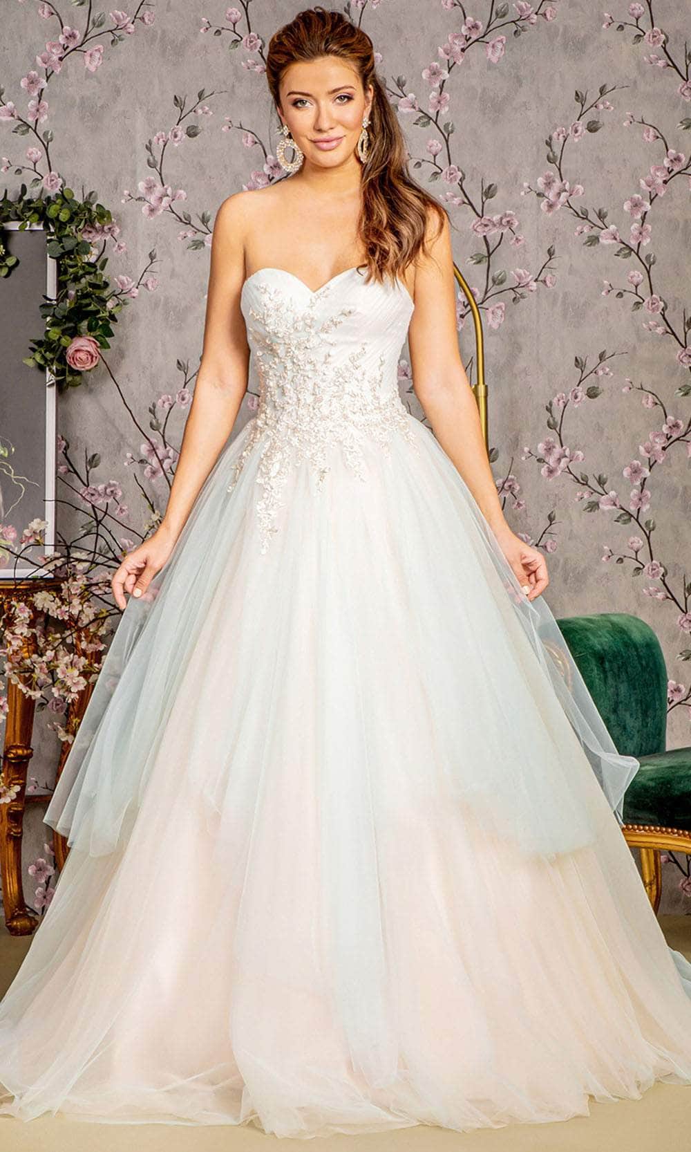 Image of GLS by Gloria GL3244 - Strapless A-Line Prom Gown
