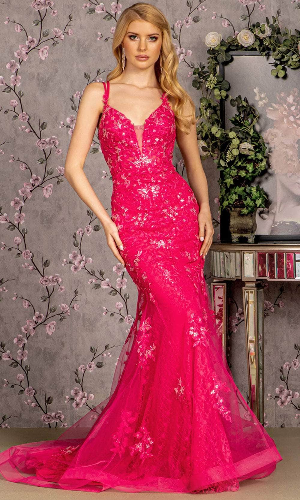Image of GLS by Gloria GL3333 - Plunging Sweetheart Mermaid Evening Dress
