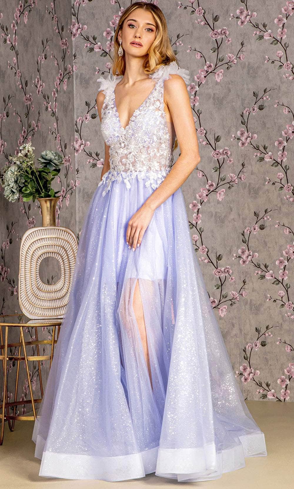 Image of GLS by Gloria GL3393 - Sleeveless A-Line Prom Gown