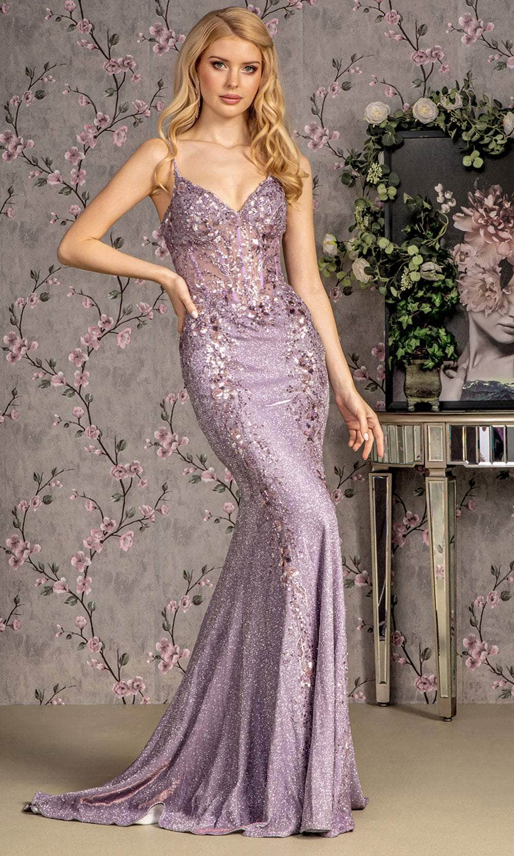 Image of GLS by Gloria GL3399 - Sequin Sheath Evening Dress