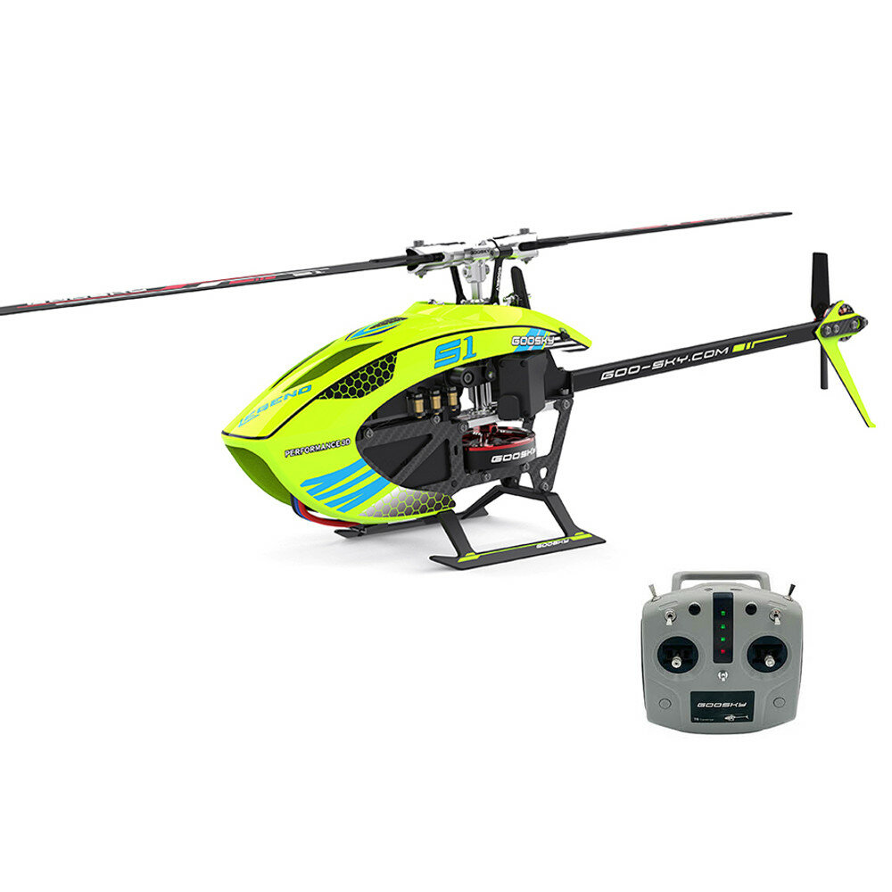 Image of GOOSKY S1 6CH 3D Aerobatic Dual Brushless Direct Drive Motor RC Helicopter BNF with GTS Flight Control System/RTF