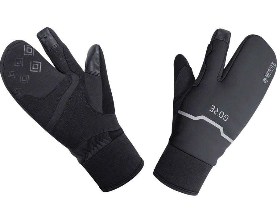 Image of GORE GORE-TEX WINDSTOPPER INFINIUM Thermo Split Gloves - Black Lobster Style X-Large