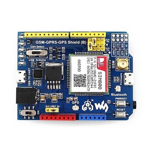 Image of GSM/GPRS/GPS Shield (B) Arduino Shield Based on SIM808