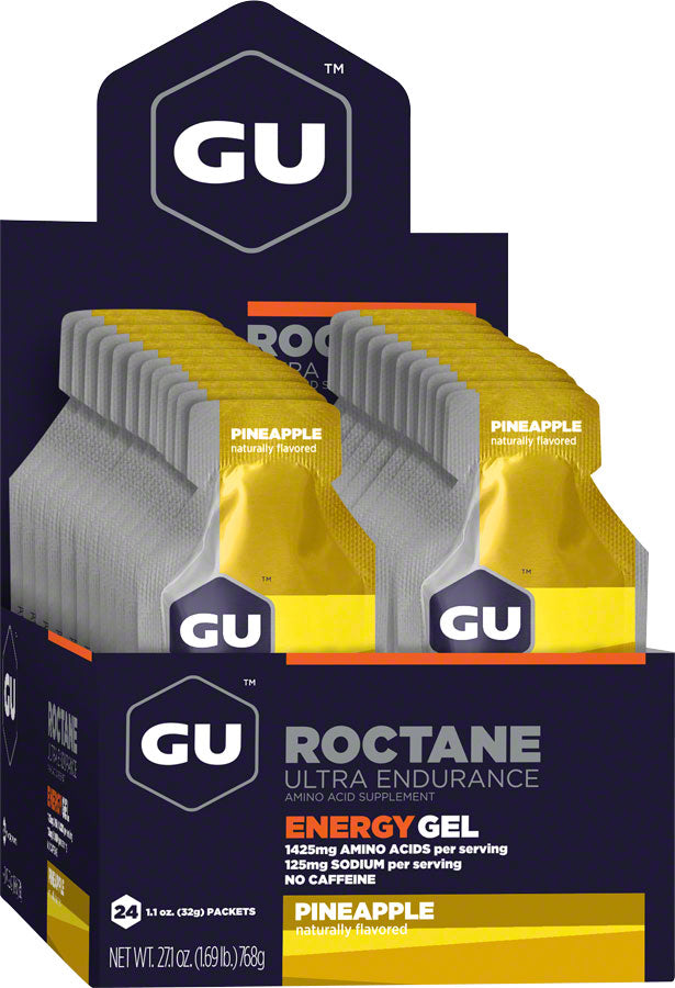 Image of GU Roctane Energy Gel - Pineapple Caffeine Free Box of 24