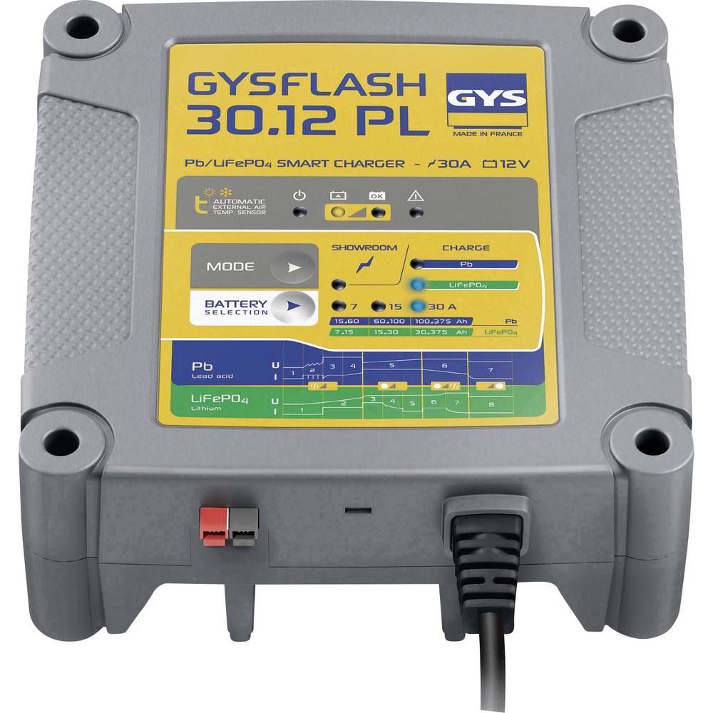 Image of GYS GYSFLASH 3012 PL 029668 Automatic charger Battery monitor