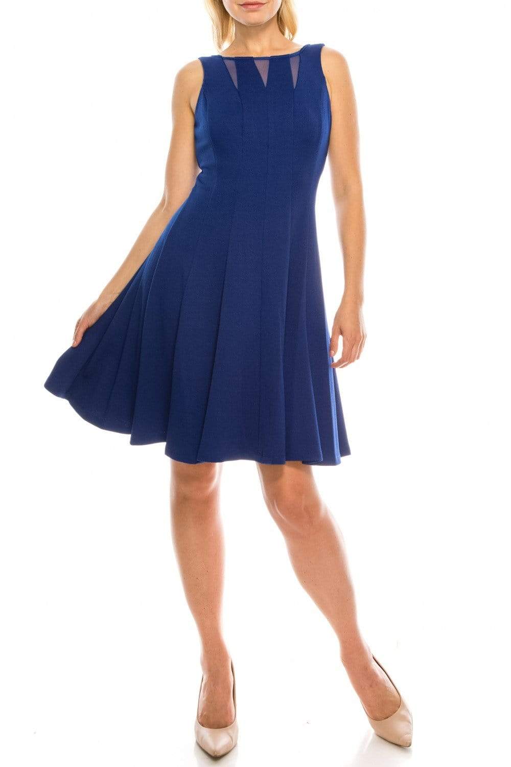 Image of Gabby Skye - 57445MG Sheer Multi-Cutout A-Line Dress