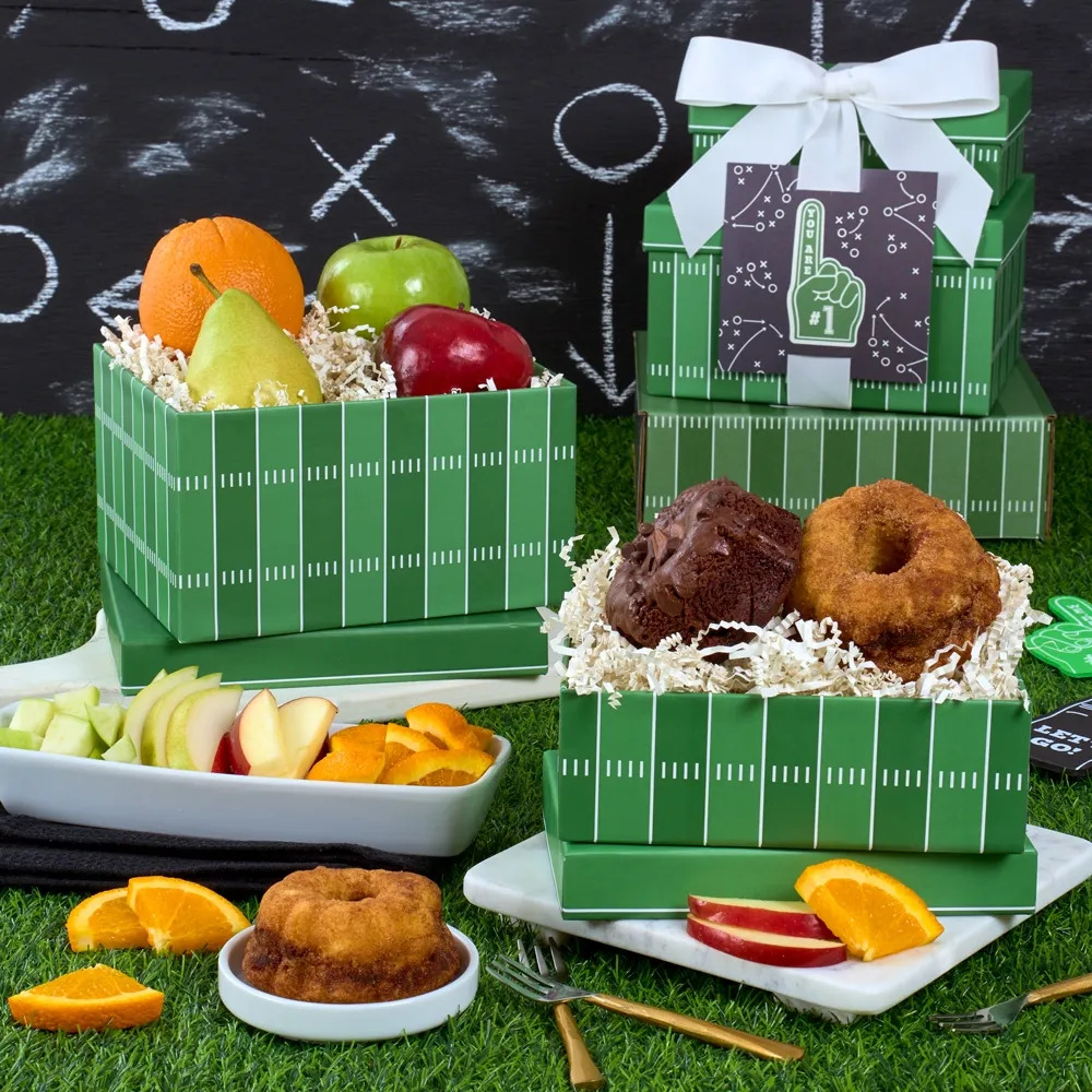 Image of Game Day Bundt Cakes and Fruit Gift