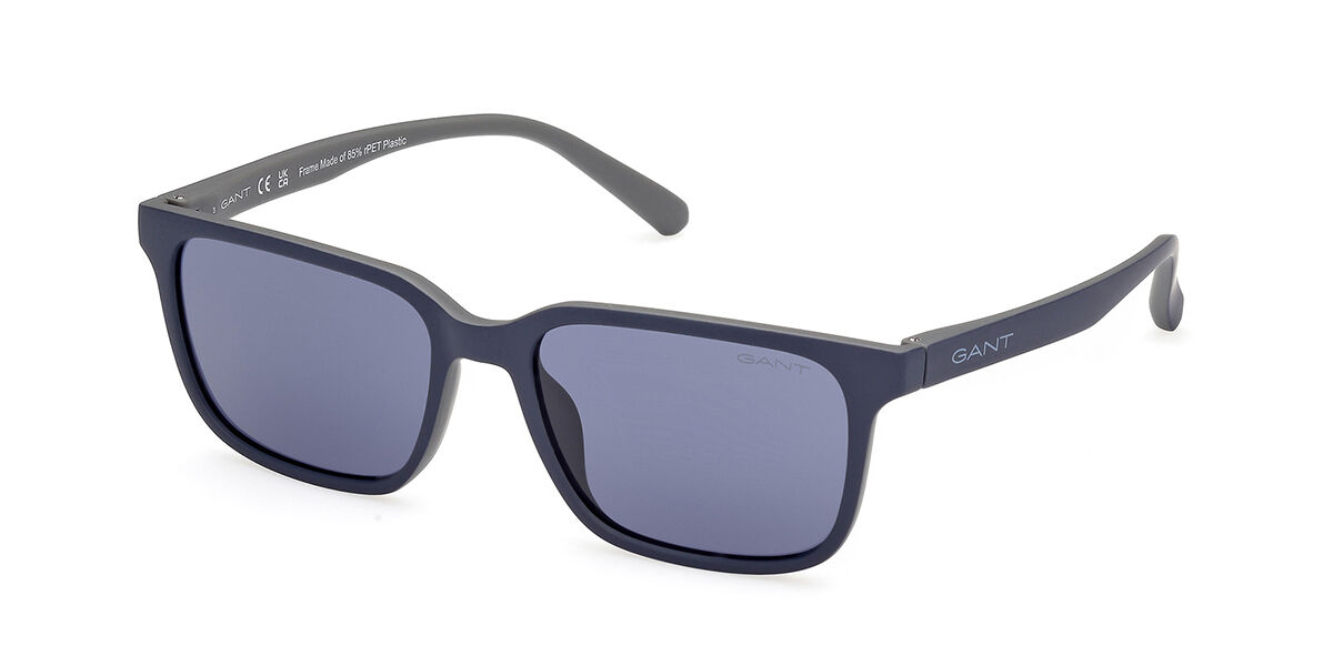 Image of Gant GA00019 92V 55 Lunettes De Soleil Homme Bleues FR