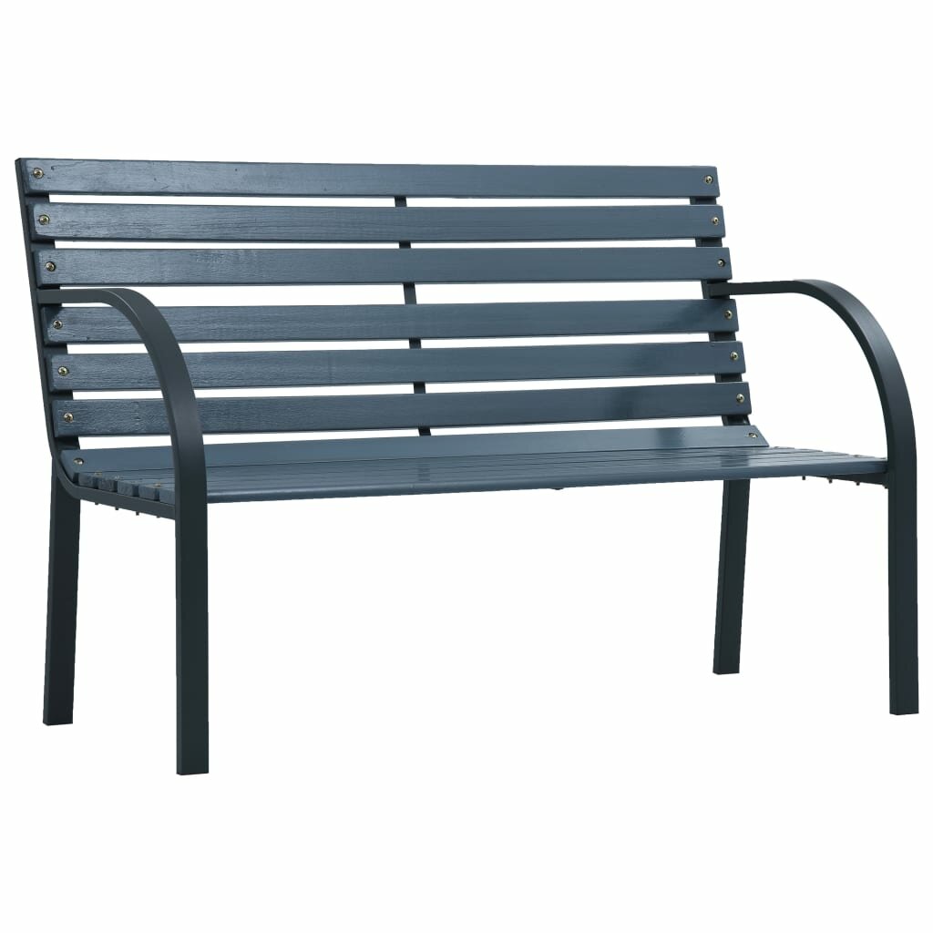 Image of Garden Bench 472" Gray Wood