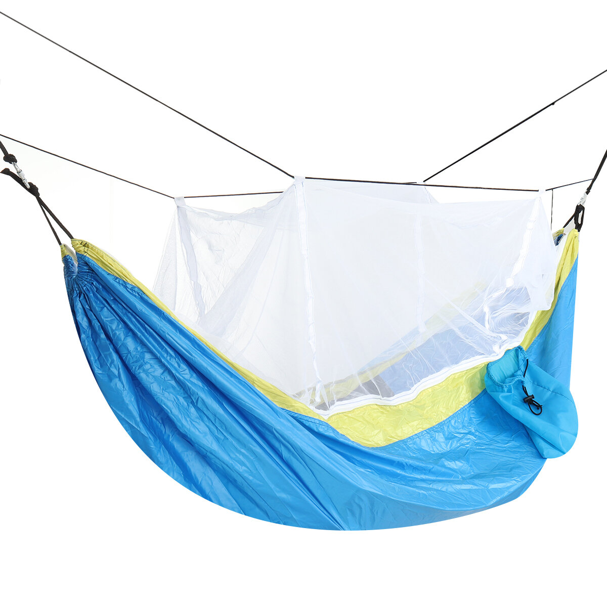 Image of Garden Camping Cotton Fabric Hammocks Lightweight Hang Bed Outdoor Travel