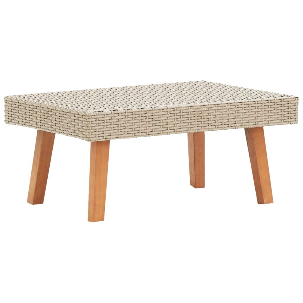 Image of Garden Coffee Table Poly Rattan Beige