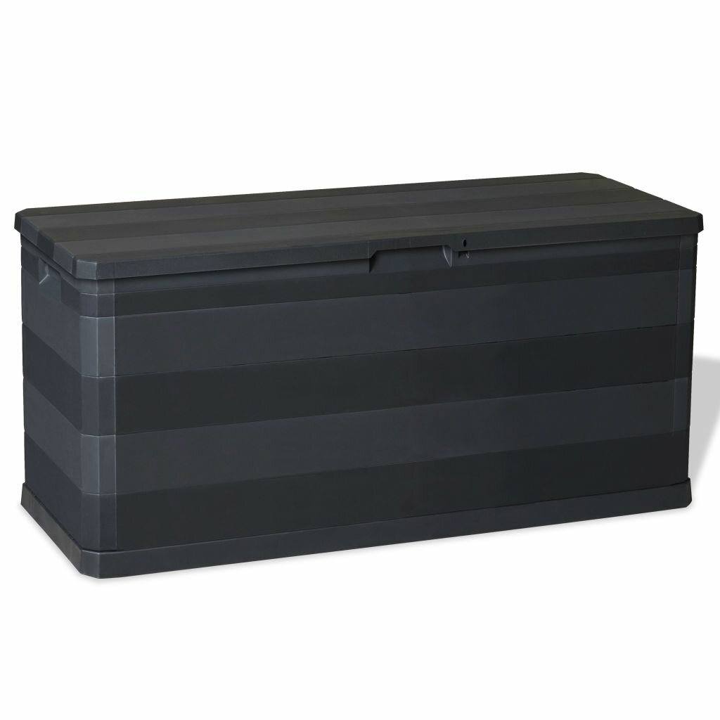 Image of Garden Storage Box Black 461"x177"x22"