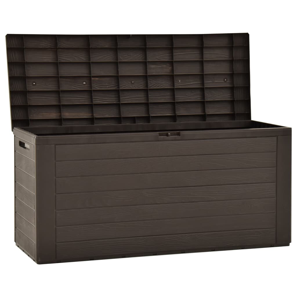 Image of Garden Storage Box Blankets Toys Holder for Saving Space Brown 457"x173"x217"