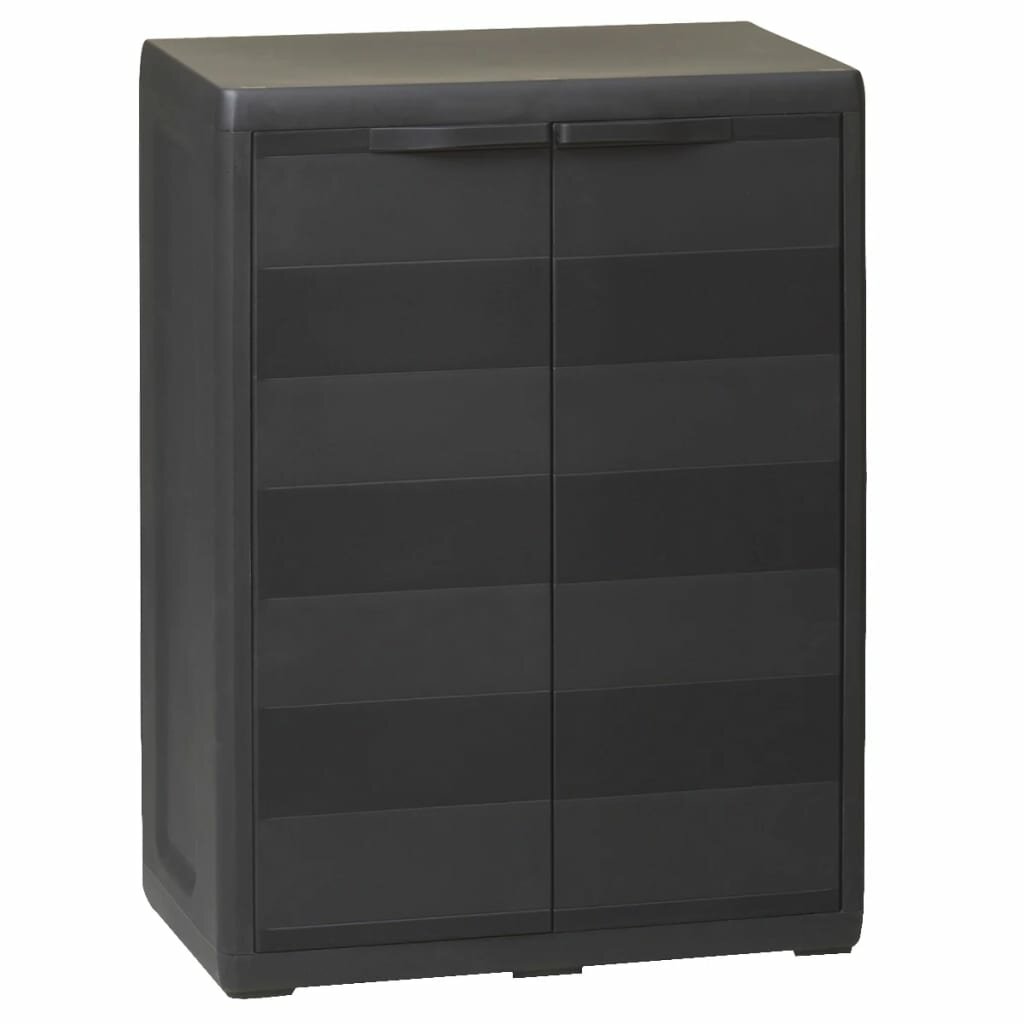Image of Garden Storage Cabinet with 1 Shelf Black