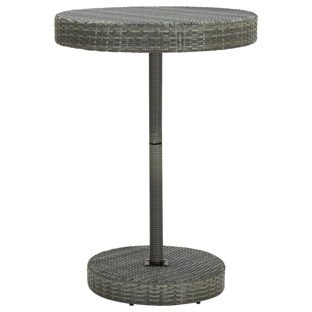 Image of Garden Table Gray 297"x417" Poly Rattan