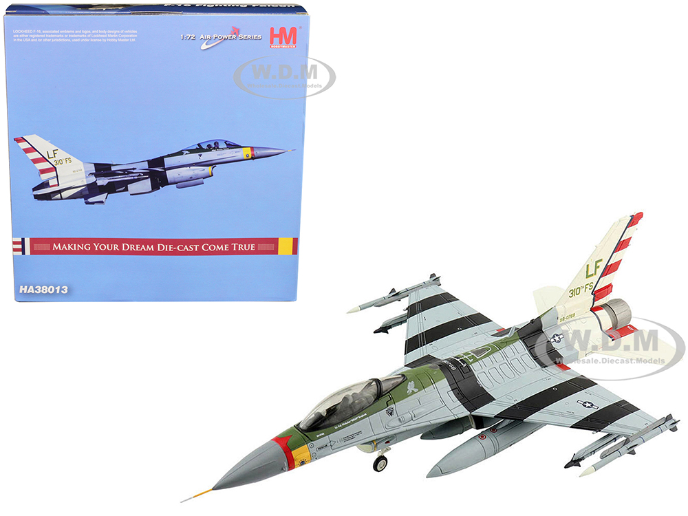 Image of General Dynamics F-16C Fighting Falcon Fighter Aircraft "Passionate Patsy" "310th FS 80th Anniversary Scheme Luke Air Force Base" (1972) "Air Power S