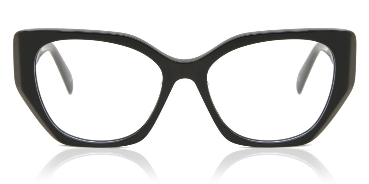 Image of Geometric Full Rim Plastikowy Czarne Okulary Korekcyjne Damskie - Okulary Blokujące Niebieskie Światło - SmartBuy Collection PL