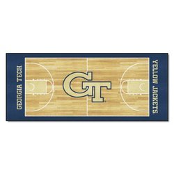 Image of Georgia Tech University Basketball Court Runner Rug