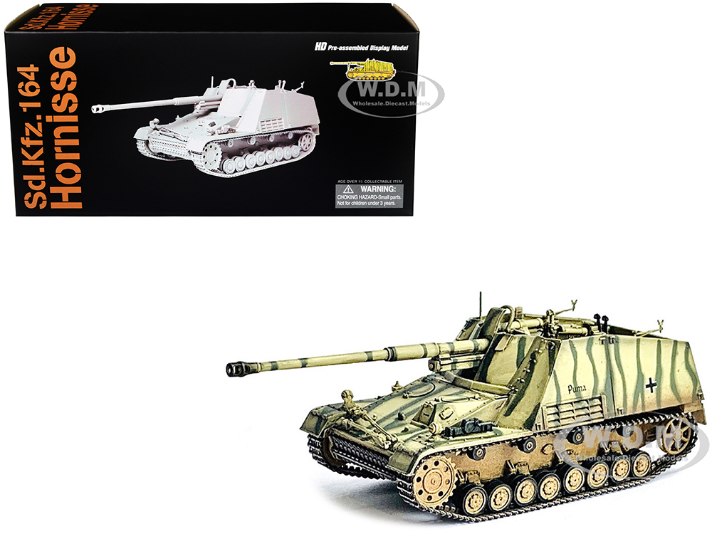 Image of German SdKfz164 Hornisse "Nashorn" Armored Vehicle "Puma German Army" "NEO Dragon Armor" Series 1/72 Plastic Model by Dragon Models