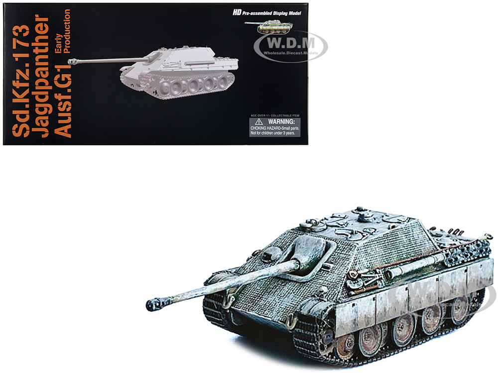 Image of Germany SdKfz173 Jagdpanther AusfG1 Early Production Tank "PzDiv Grossdeutschland" (1944) "NEO Dragon Armor" Series 1/72 Plastic Model by Dragon