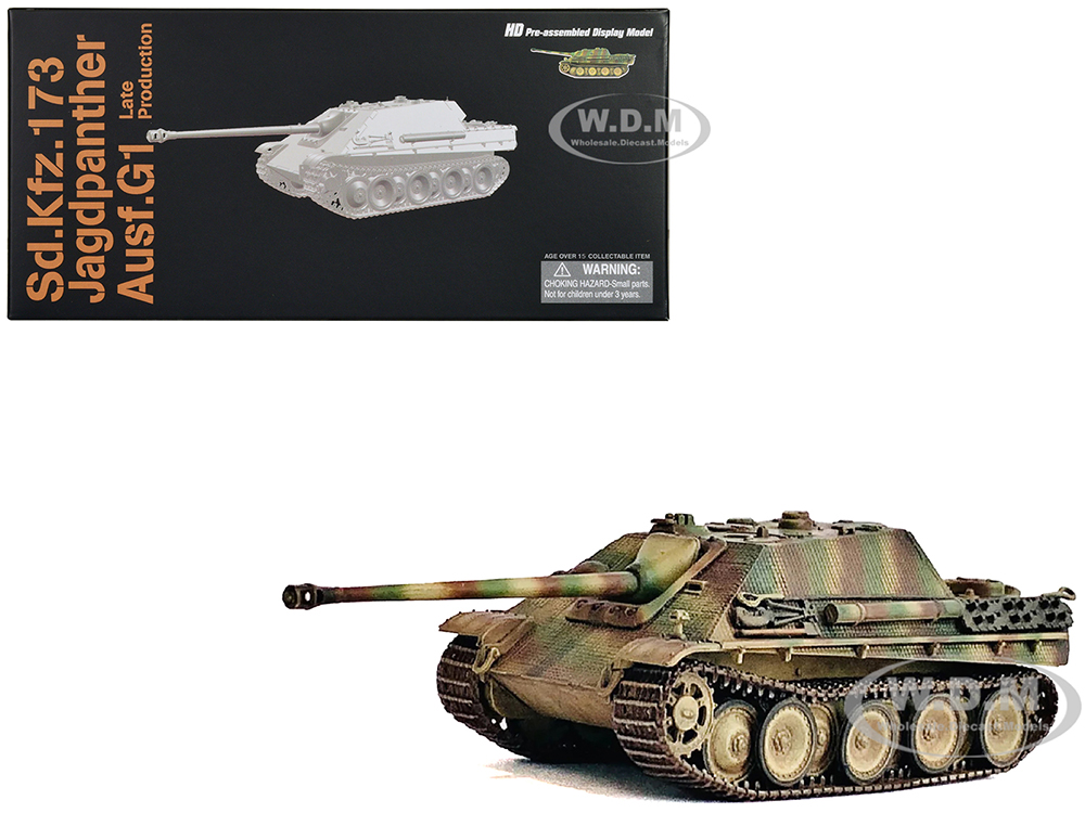 Image of Germany SdKfz173 Jagdpanther AusfG1 Late Production Tank "sPzJgAbt560 Ardennes" (1944) "NEO Dragon Armor" Series 1/72 Plastic Model by Dragon M