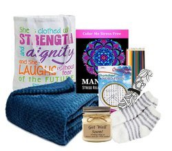 Image of Get Well Gift Of Comfort Tote with Blanket