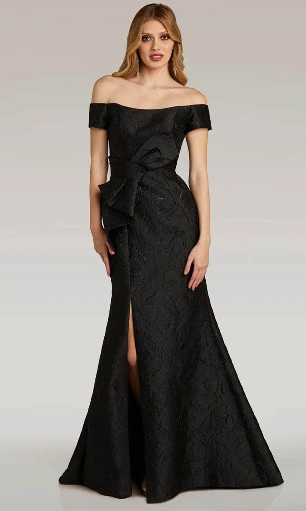 Image of Gia Franco 12301 - Bow Detailed Evening Dress