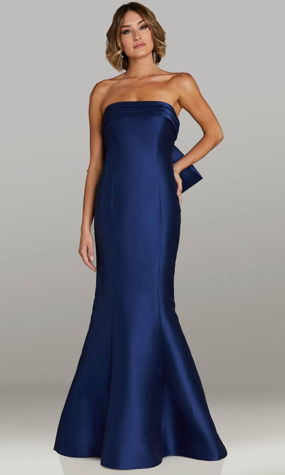 Image of Gia Franco 12411 - Straight Across Seam-Sculped Evening Gown