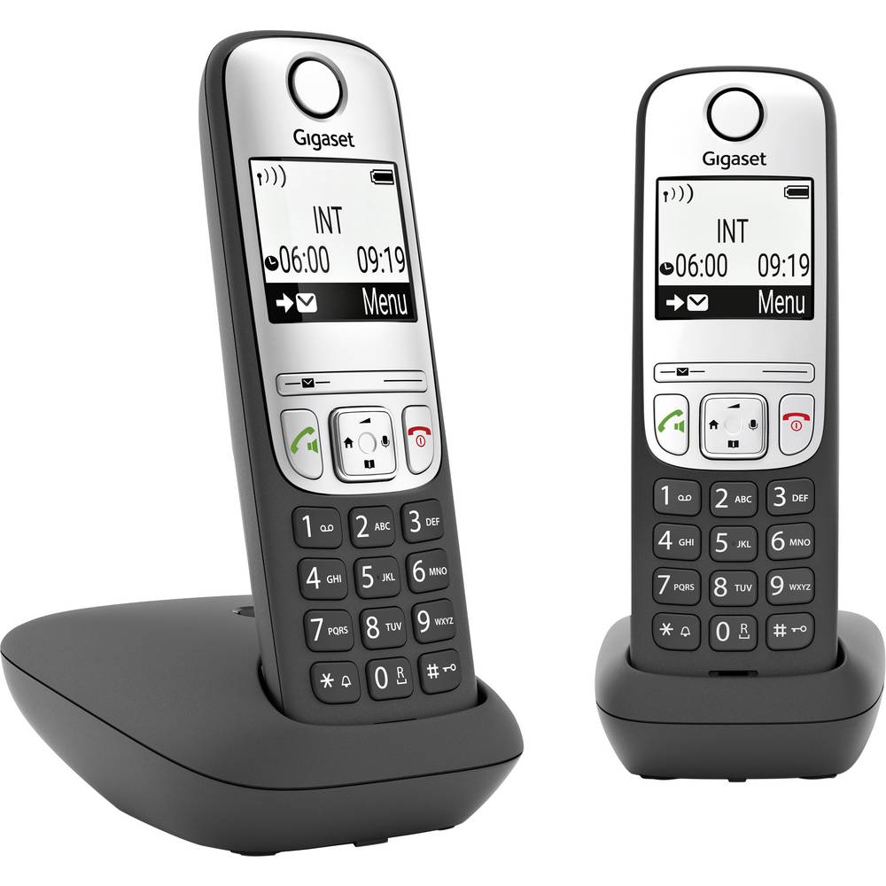 Image of Gigaset A690 Duo DECT Cordless analogue Hands-free base Redial Black