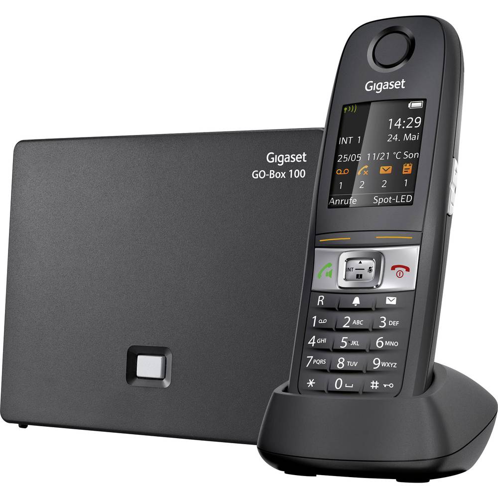 Image of Gigaset E630A GO Cordless VoIP shockproof waterproof Hands-free Colour TFT/LCD Black