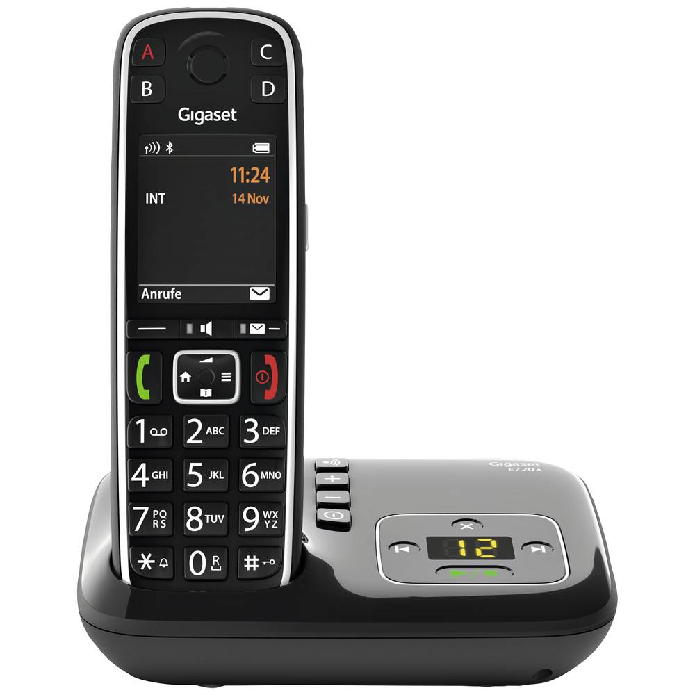 Image of Gigaset E720A DECT GAP BluetoothÂ® Cordless analogue Answerphone Baby monitor Bluetooth Hands-free incl handset