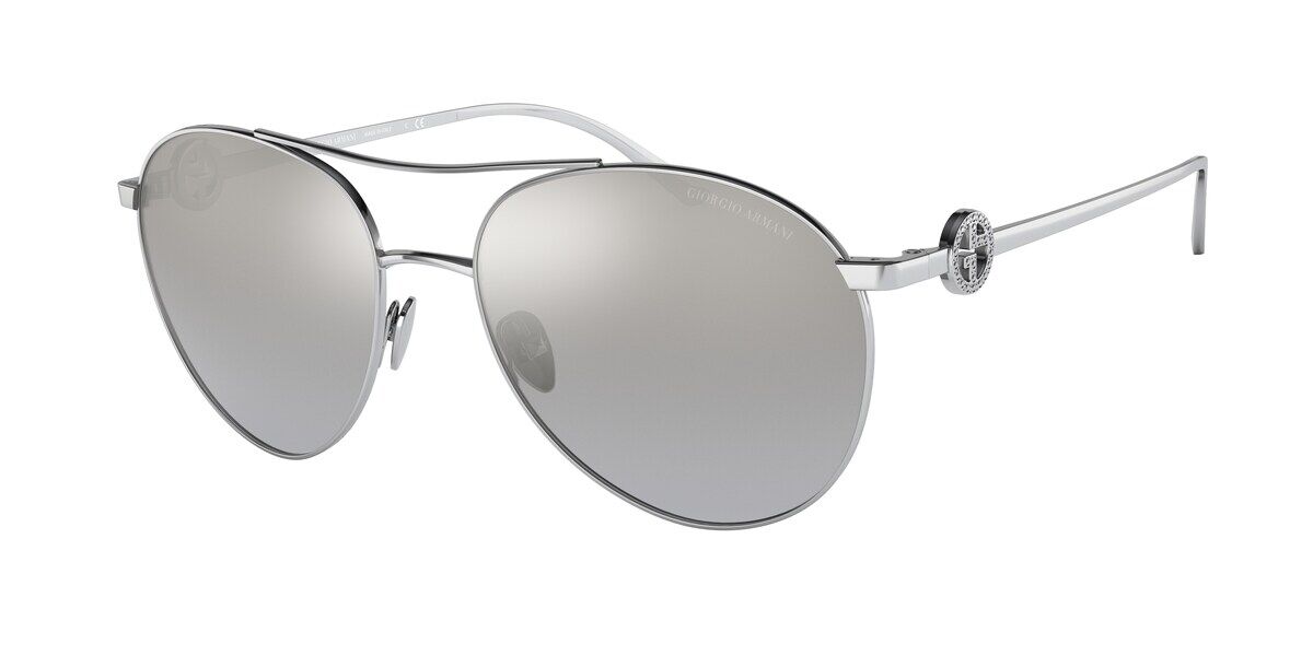 Image of Giorgio Armani AR6122B 30156V Gafas de Sol para Mujer Plateadas ESP