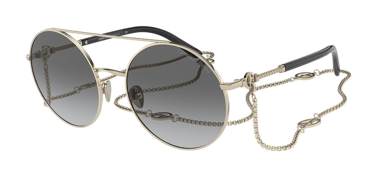 Image of Giorgio Armani AR6135 301311 56 Lunettes De Soleil Femme Dorées FR