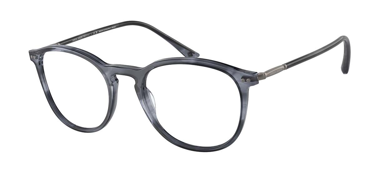 Image of Giorgio Armani AR7125 5986 50 Niebieskie Męskie Okulary Korekcyjne PL