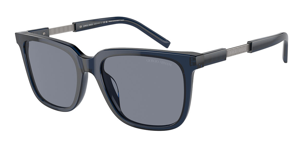 Image of Giorgio Armani AR8202U 604719 55 Lunettes De Soleil Homme Bleues FR