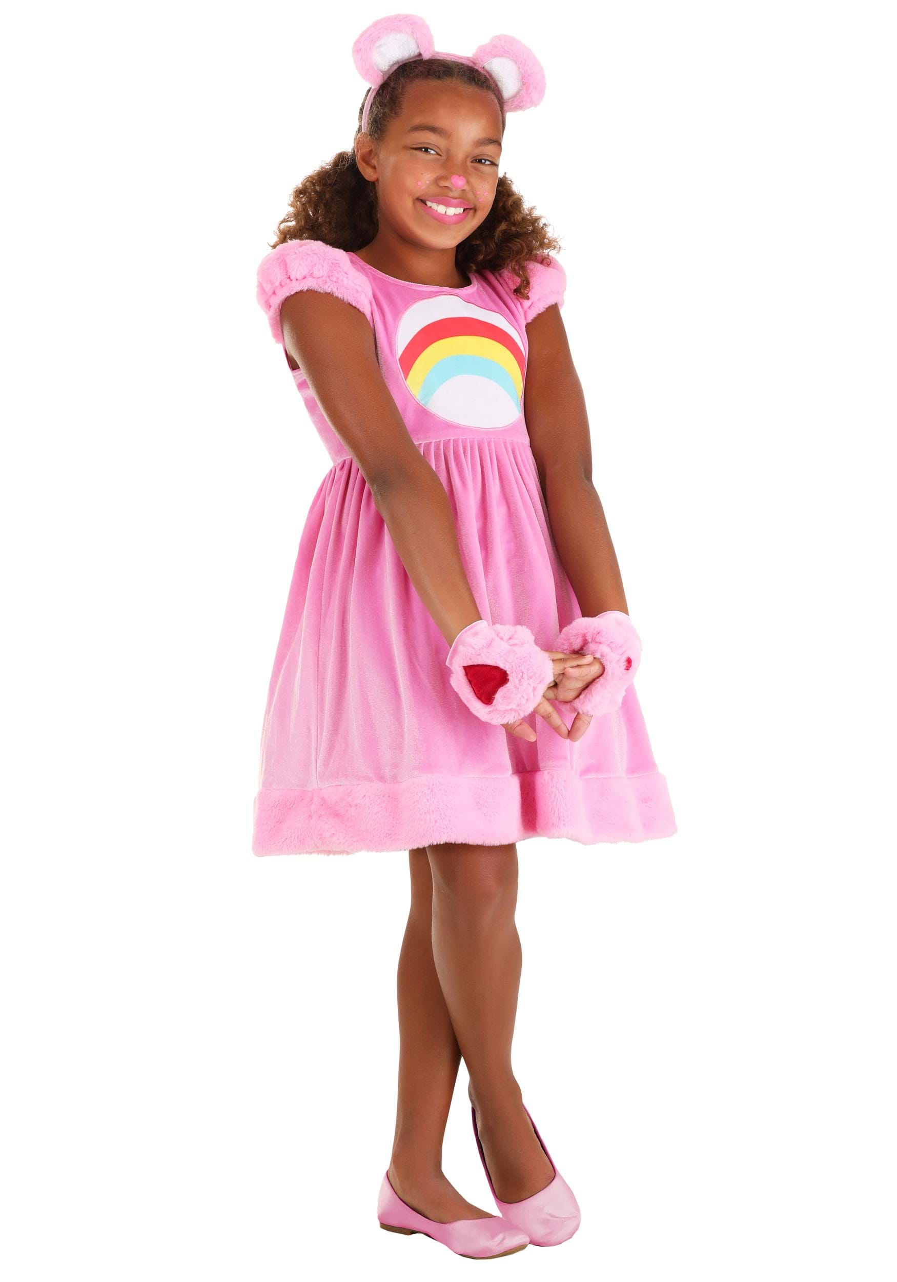 Image of Girl's Cheer Bear Party Dress Costume ID FUN4002CH-M