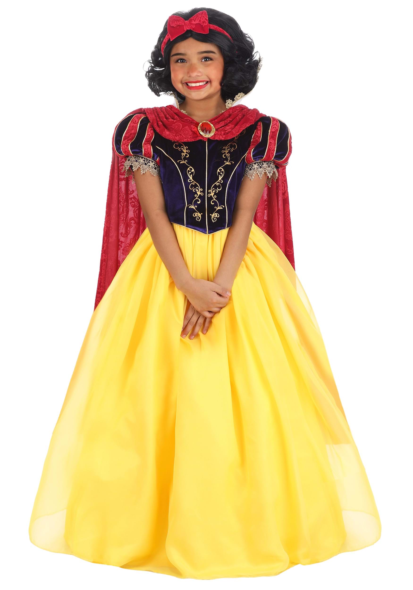 Image of Girl's Premium Snow White Costume ID FUN3381CH-L