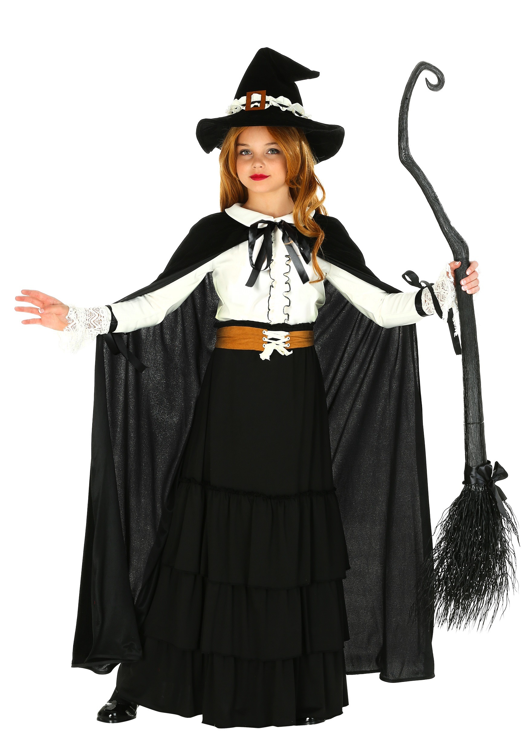 Image of Girl's Salem Witch Costume ID FUN2417CH-L