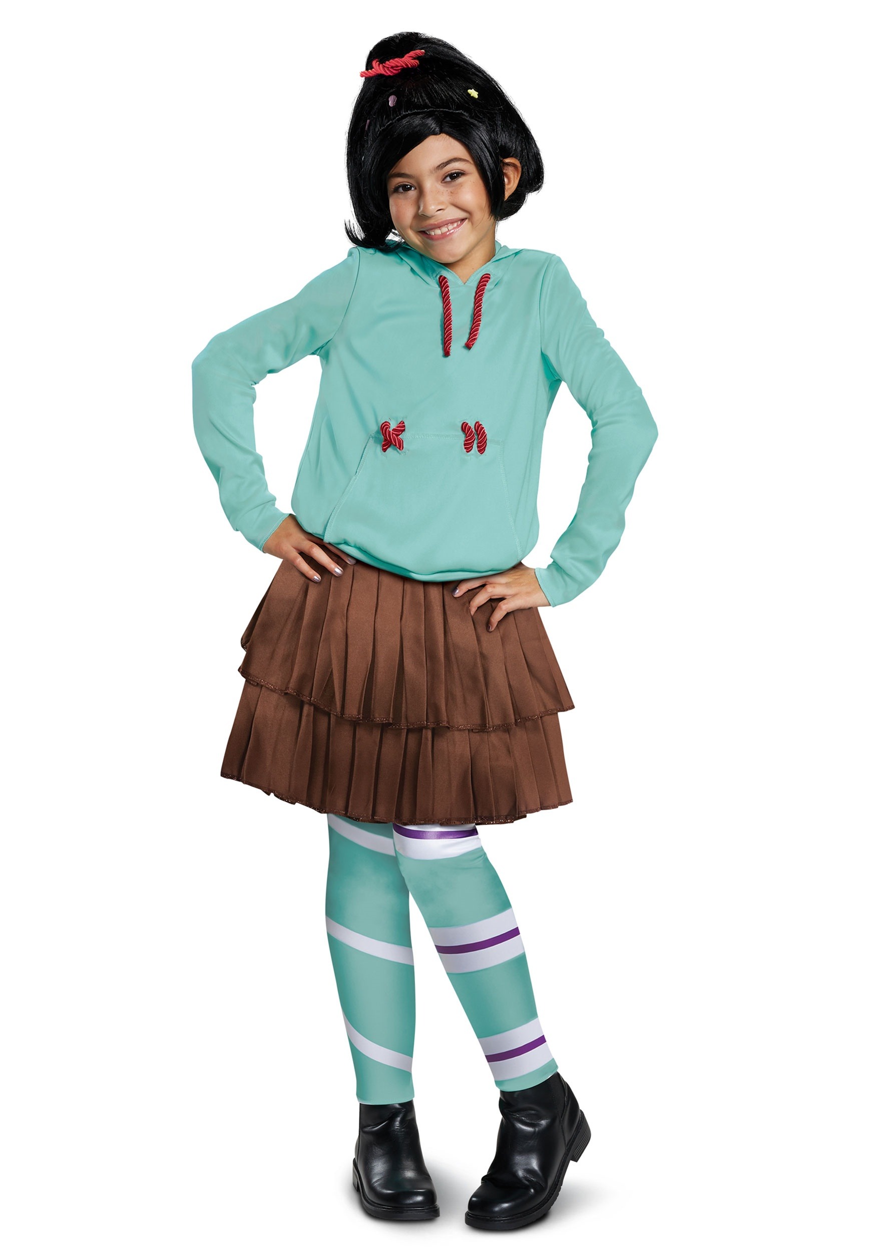 Image of Girl's Wreck It Ralph 2 Deluxe Vanellope Costume ID DI67187-7/8