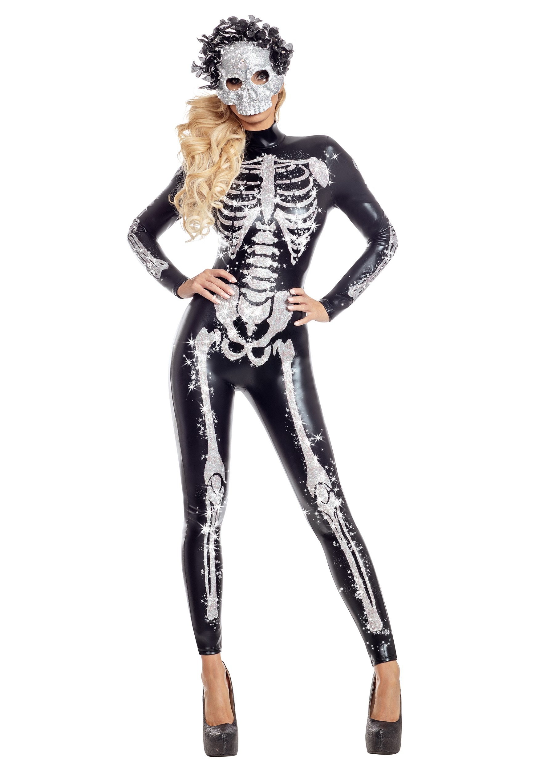 Image of Glamorous Womens Skeletal Beauty Costume ID PKPK2048SP-XL