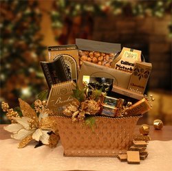 Image of Golden Gatherings Holiday Gift Basket