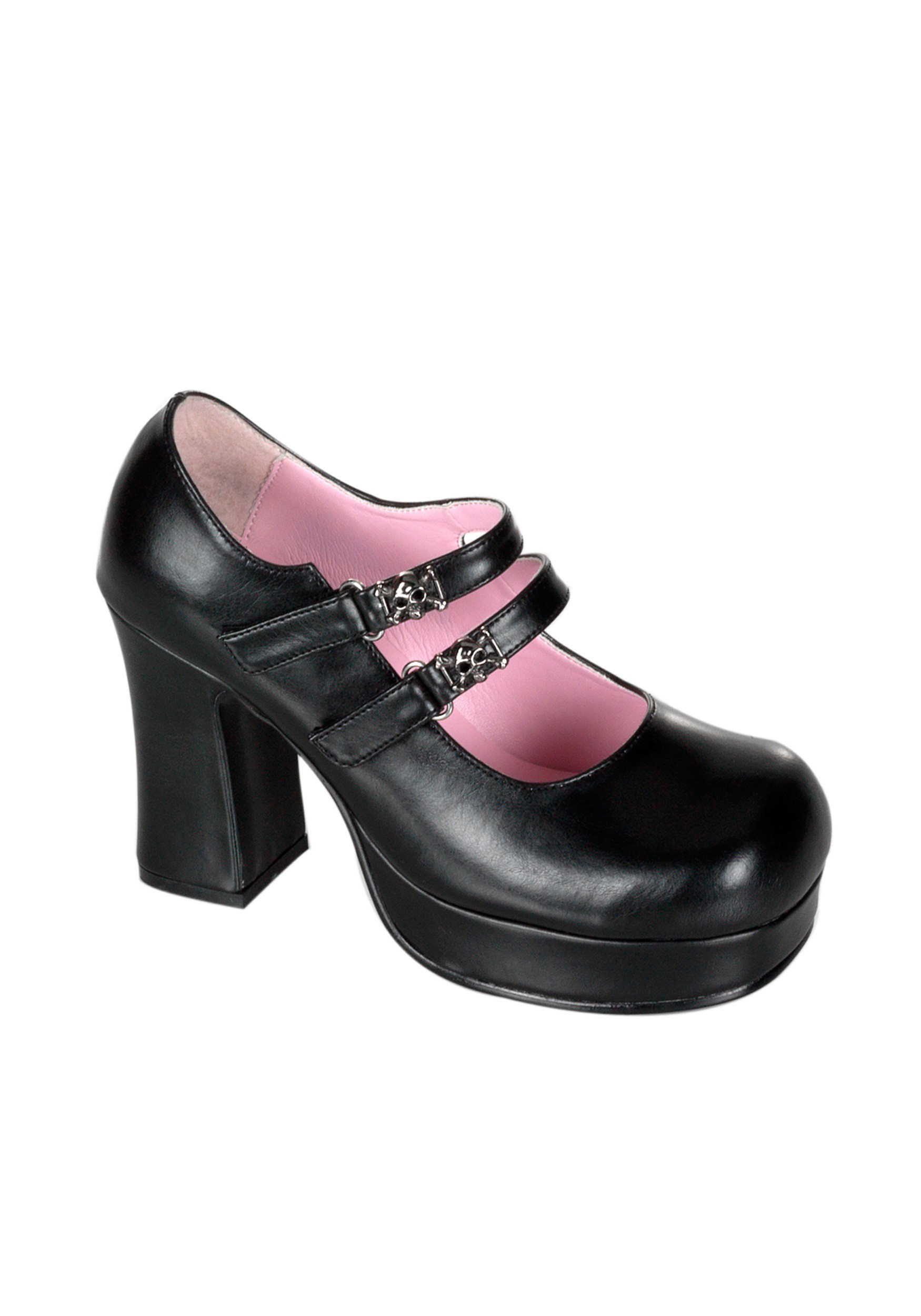 Image of Goth Mary Jane Shoes For Adults ID PLGOTHIKA-09-7