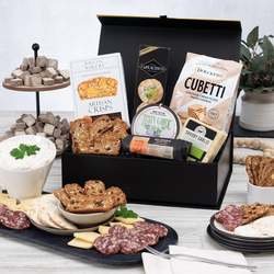 Image of Gourmet Cheese and Cracker Gift Box - Black