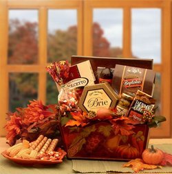 Image of Gourmet Fall Harvest Gift Basket