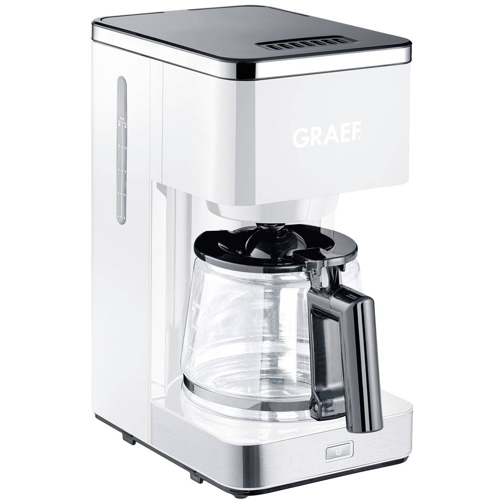 Image of Graef FK 401 Coffee maker White Cup volume=10 Glass jug Plate warmer