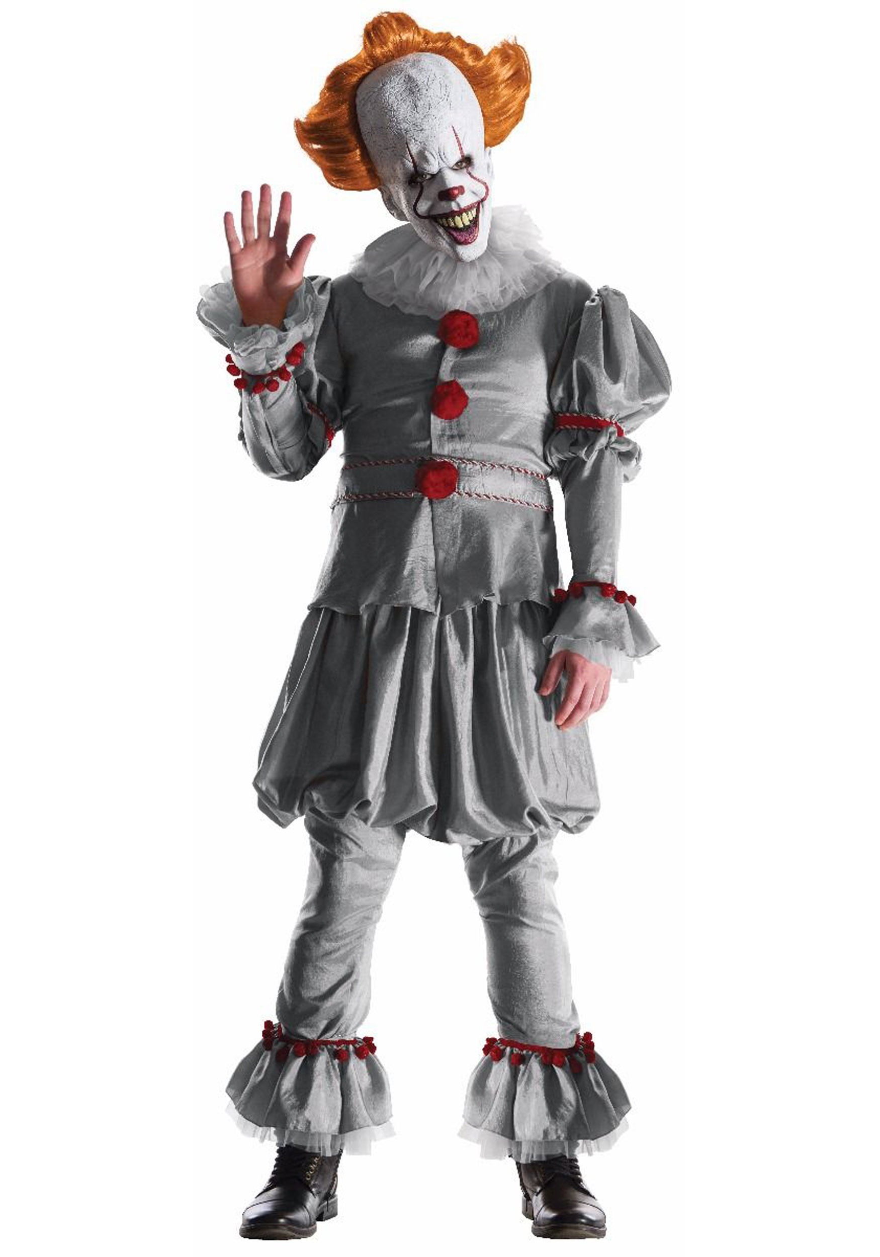 Image of Grand Heritage Pennywise Movie Halloween Costume for Men ID RUS820947-XL