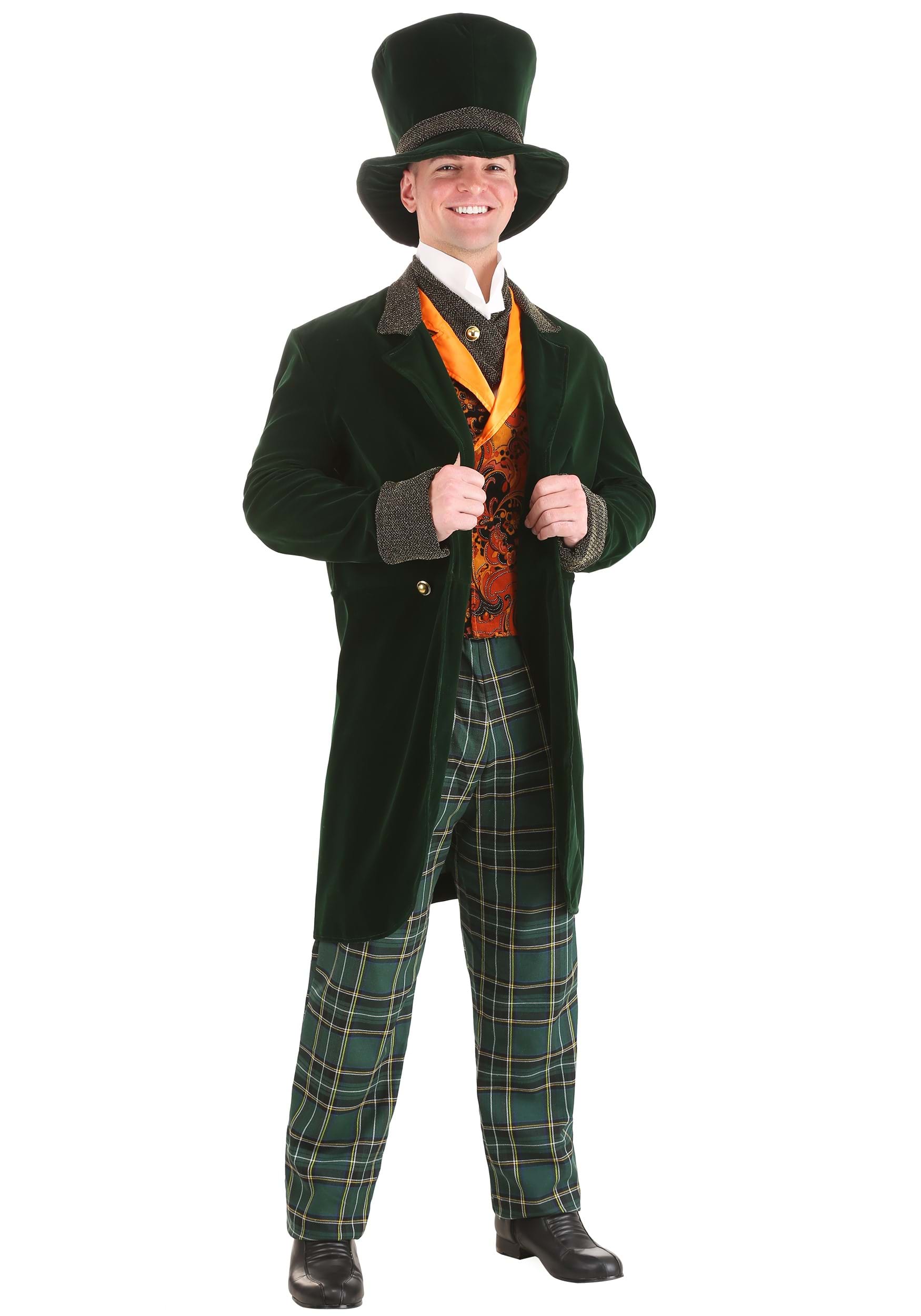 Image of Green Deluxe Adult Mad Hatter Costume ID FUN1236AD-L