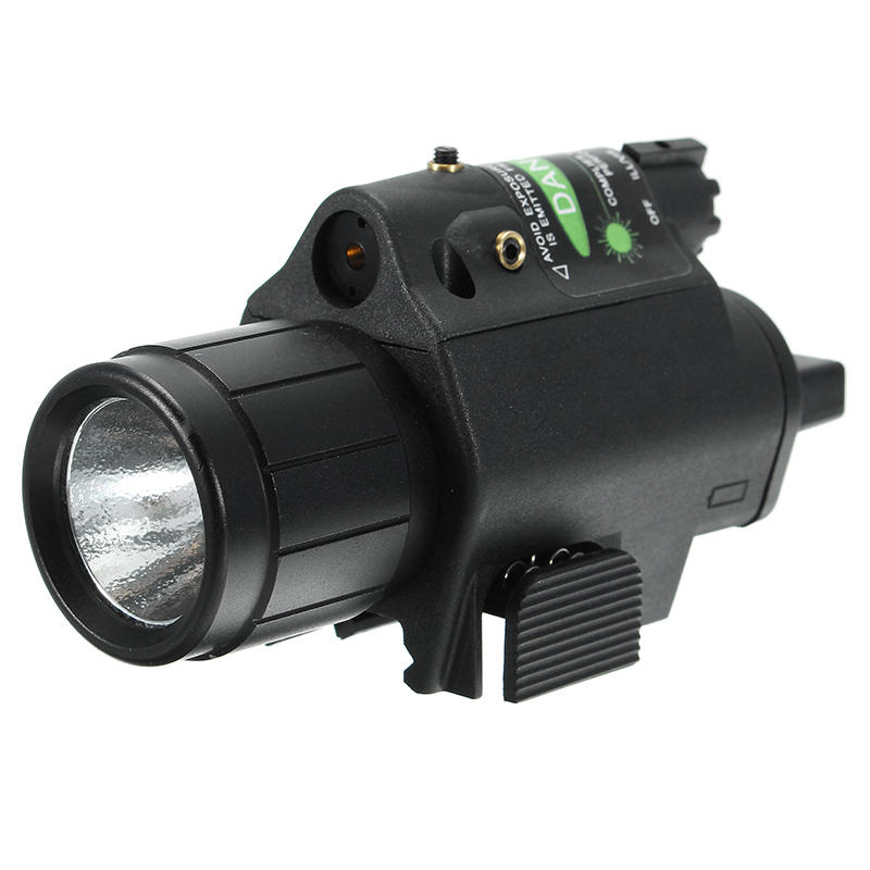 Image of Green Laser Sight Dot Scope 300 Lumen LED Flashlight Combo Tactical Picatinny 20mm Rail Mount