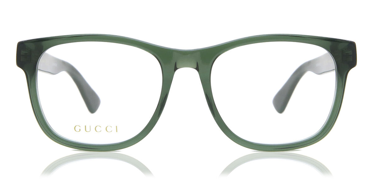 Image of Gucci GG0004ON 011 Óculos de Grau Verdes Masculino BRLPT