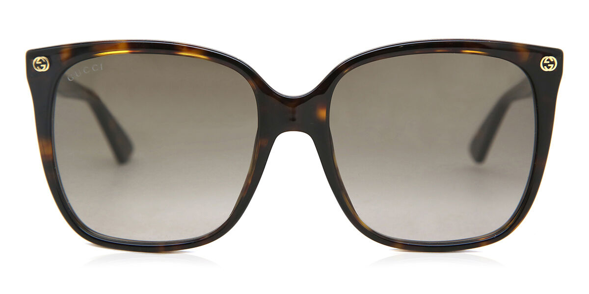 Image of Gucci GG0022S 003 Óculos de Sol Feminino Tortoiseshell BRLPT